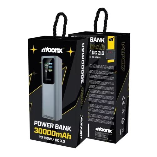 MOONX MP07 PD külső akkumulátor 165W 2xUSB-C + 1xUSB QC3.0 22.5W 30-5907317210342 6 kép