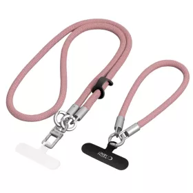   Tech-Protect C10S Rope Crossbody & Wrist porrózsaszín/titán