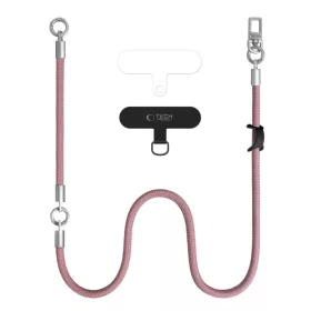 Tech-Protect C10S Rope Crossbody & Wrist porrózsaszín/titán-5906302324354 2 kép