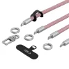 Tech-Protect C10S Rope Crossbody & Wrist porrózsaszín/titán-5906302324354 3 kép