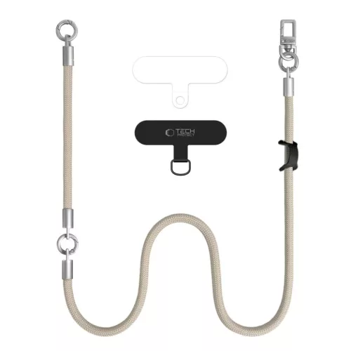 Tech-Protect C10S Rope Crossbody & Wrist sivatagi bézs/titán-5906302324361 2 kép