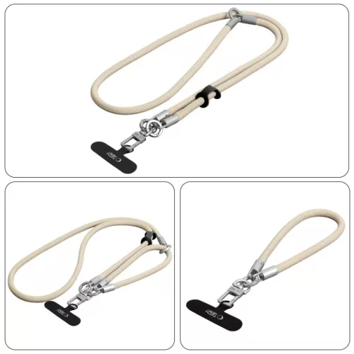 Tech-Protect C10S Rope Crossbody & Wrist sivatagi bézs/titán-5906302324361 4 kép