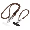 Tech-Protect C10S Rope Crossbody és csuklópánt dióbarna / titán