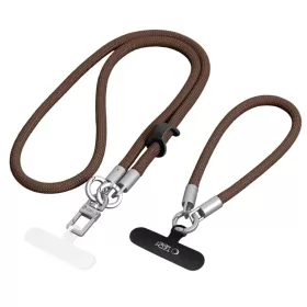   Tech-Protect C10S Rope Crossbody és csuklópánt dióbarna / titán