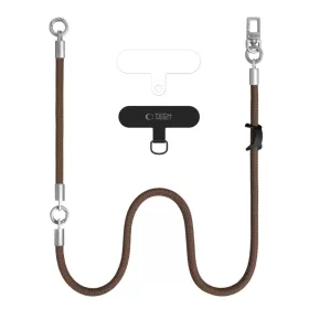 Tech-Protect C10S Rope Crossbody és csuklópánt dióbarna / titán-5906302324378 2 kép