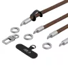Tech-Protect C10S Rope Crossbody és csuklópánt dióbarna / titán-5906302324378 3 kép