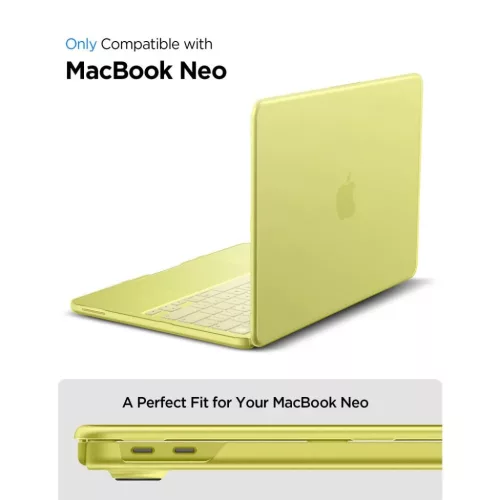 MacBook Neo 13 2026 Spigen AirSkin matt sárga tok-8800337246773 6 kép