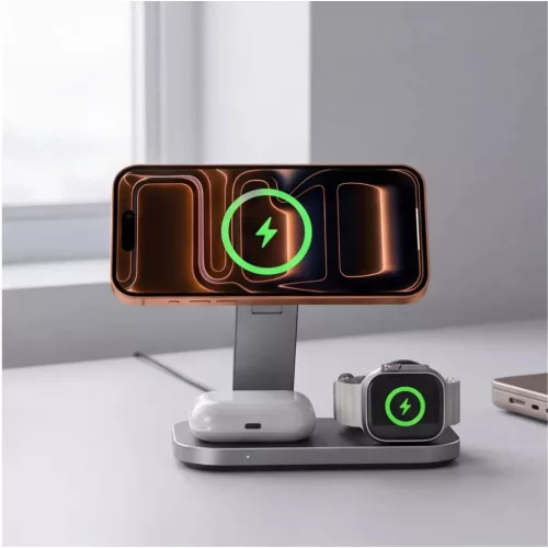 Tech-Protect A52 3 az 1-ben mágneses MagSafe vezeték nélküli tölt-5906302323807 10 kép