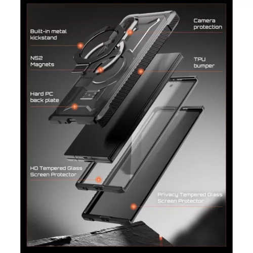 Samsung Galaxy Z Fold 8 Supcase UB Grip Mag MagSafe fekete tok-843439162198 7 kép