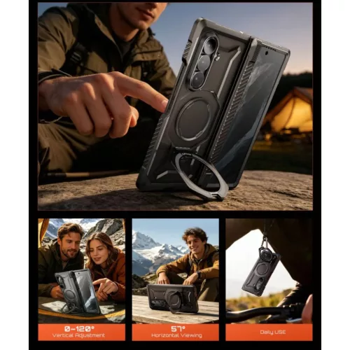 Samsung Galaxy Z Fold 8 Supcase UB Grip Mag MagSafe fekete tok-843439162198 9 kép