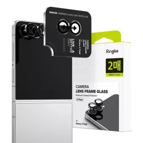    Galaxy Z Flip 8 fekete Ringke Camera Frame Protector kameraüveg, 2 db
