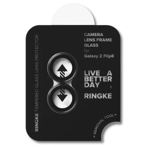  Galaxy Z Flip 8 fekete Ringke Camera Frame Protector kameraüveg, 2 d-8800380460621 4 kép