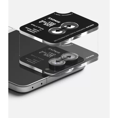  Galaxy Z Flip 8 fekete Ringke Camera Frame Protector kameraüveg, 2 d-8800380460621 5 kép