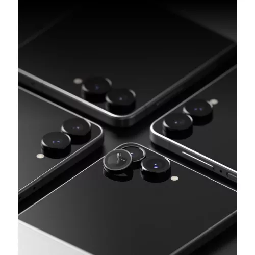  Galaxy Z Flip 8 fekete Ringke Camera Frame Protector kameraüveg, 2 d-8800380460621 7 kép