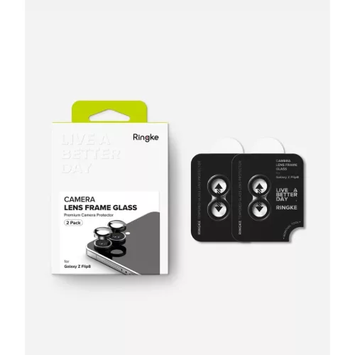  Galaxy Z Flip 8 fekete Ringke Camera Frame Protector kameraüveg, 2 d-8800380460621 9 kép