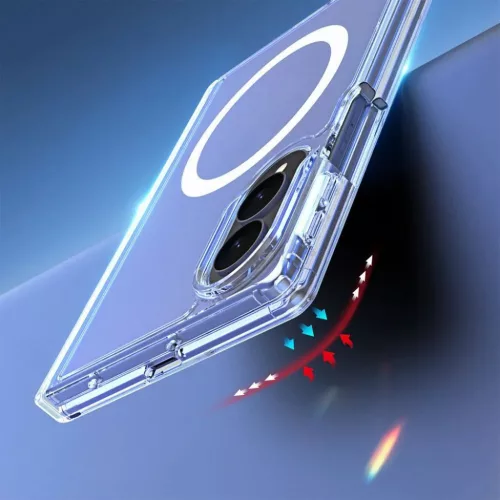  Samsung Z Fold 8 átlátszó DUX DUCIS Clin MagSafe-kompatibilis tok-6980053730342 3 kép