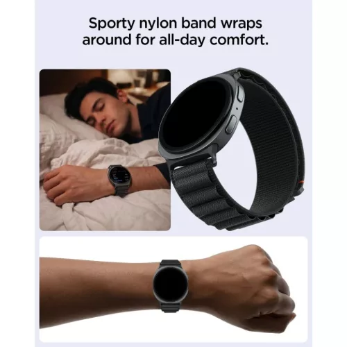  Samsung Galaxy Watch 8 / 9 / Classic (40 / 44 / 46 mm) fekete Spigen -8800337247404 5 kép