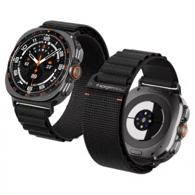    Samsung Galaxy Watch Ultra 1 / 2 (47 mm) fekete Spigen WBF1 nejlon óraszíj