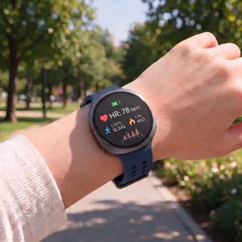  Samsung Galaxy Watch 8 / 9 / Classic sötétkék Tech-Protect Silicon-5906302341443 5 kép