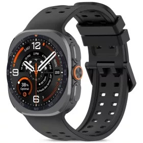    Samsung Galaxy Watch Ultra 1 / 2 (2024–2026, 47 mm) fekete Tech-Protect Silicone Air szilikon sport szíj