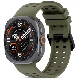    Samsung Galaxy Watch Ultra 1 / 2 (2024–2026) 47 mm olívazöld Tech-Protect Silicone Air szilikon óraszíj