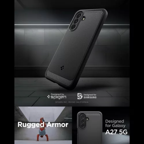  Samsung Galaxy A27 5G matt fekete Spigen Rugged Armor tok-8800337244458 6 kép