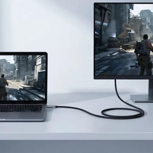 TECH-PROTECT Ultraboost  kábel USB-C - HDMI 2.1 8K 60HZ 200cm vasszü-5906302323920 8 kép