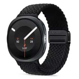   Tech-Protect NylonMag fekete fonott nejlon óraszíj Samsung Galaxy Watch 8 / 9 / Classic (40 / 44 / 46 mm)