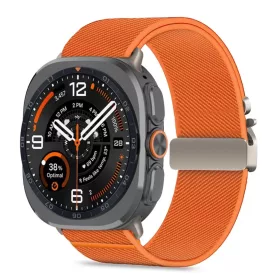   Tech-Protect Nylon Clasp nylon óraszíj Samsung Galaxy Watch Ultra 1 / 2 2024–2026 (47 mm) narancssárga