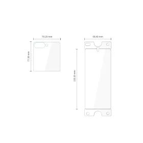  Samsung Galaxy Z Flip 7 / 8 átlátszó Tech-Protect Easy Set Foil & -5906302324743 2 kép