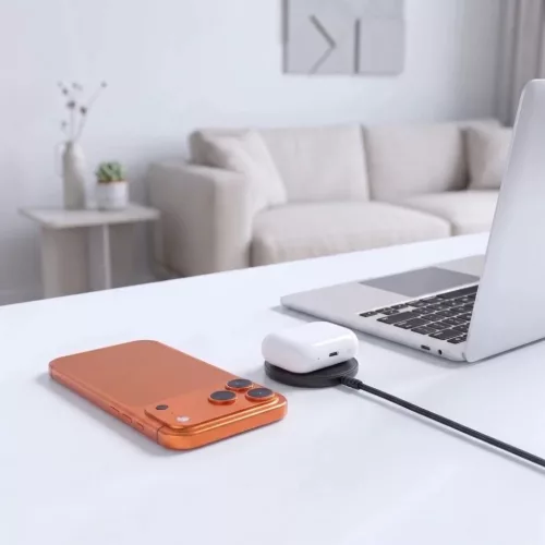  A54 fekete Tech-Protect mágneses MagSafe vezeték nélküli töltő,-5906302323913 7 kép