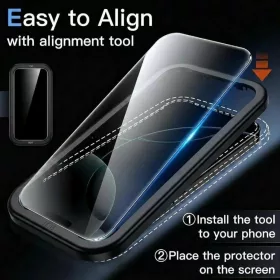 iPhone 17 Pro Max HD edzett üveg kijelzővédő 9H keménységgel, fe- 2 kép
