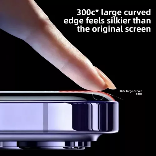 iPhone 17 Pro APEI 300C 9H HD edzett üvegfólia ESD technológiával- 4 kép