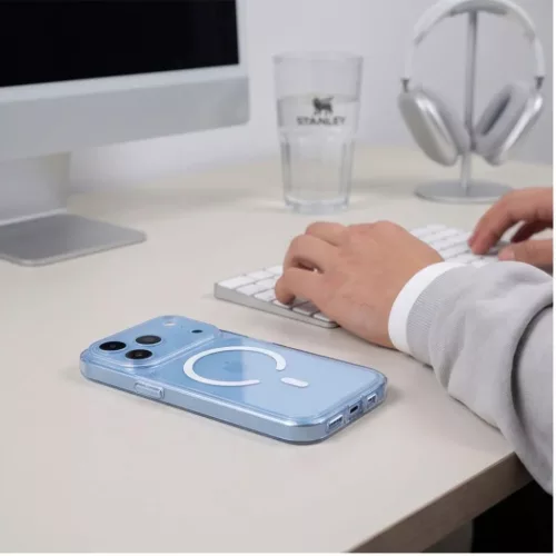  iPhone 17 Pro / 18 Pro átlátszó Tech-Protect MagPeak MagSafe CC to-5906302325382 6 kép