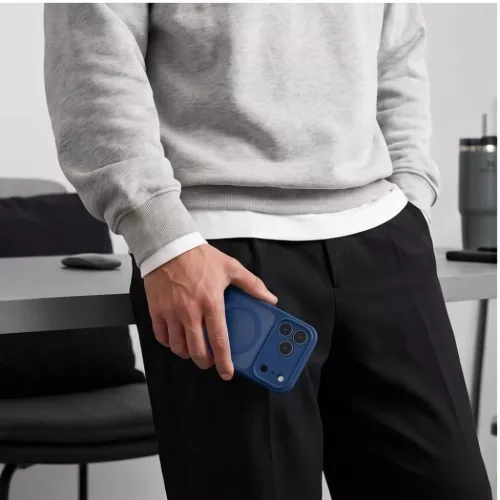  iPhone 17 Pro / 18 Pro matt sötétkék Tech-Protect BasicMag MagSafe-5906302341801 8 kép