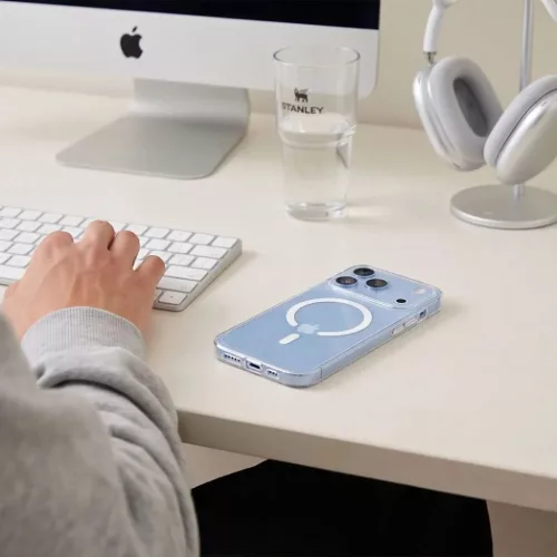  Apple iPhone 17 Pro / 18 Pro átlátszó Tech-Protect FlexAir MagSafe-5906302325122 5 kép