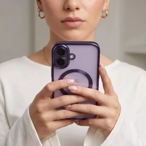 Apple iPhone 17 Fényes levendula Tech-Protect MagFlex MagSafe tok-5906302342358 8 kép