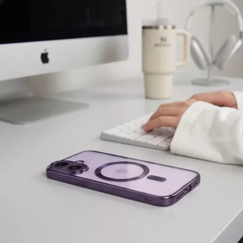  Apple iPhone 17 Fényes levendula Tech-Protect MagFlex MagSafe tok-5906302342358 9 kép