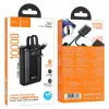 Hoco J162 Full Power 10000 mAh külső akkumulátor beépített USB-C -6942007663076 9 kép