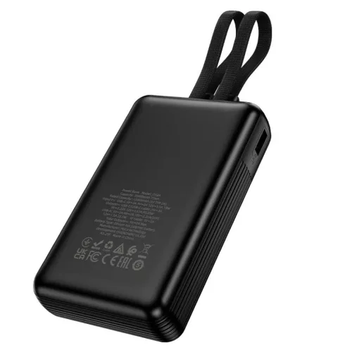 Powerbank 20000 mAh QC PD 22,5W with built-in cables USB C+ Lightning -6942007663083 3 kép
