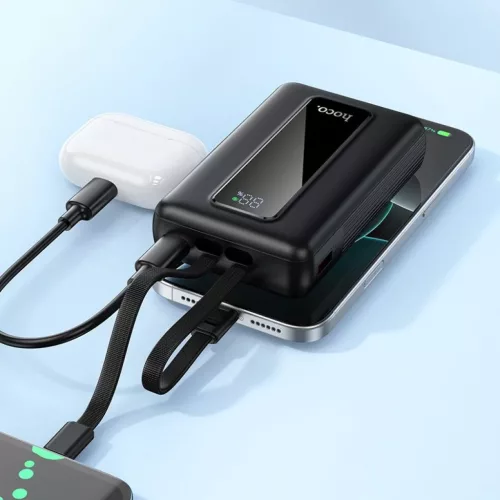 Powerbank 20000 mAh QC PD 22,5W with built-in cables USB C+ Lightning -6942007663083 7 kép