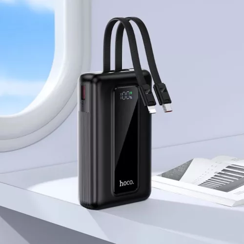 Powerbank 20000 mAh QC PD 22,5W with built-in cables USB C+ Lightning -6942007663083 8 kép