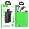 Powerbank 20000 mAh QC PD 22,5W with built-in cables USB C+ Lightning -6942007663083 9 kép
