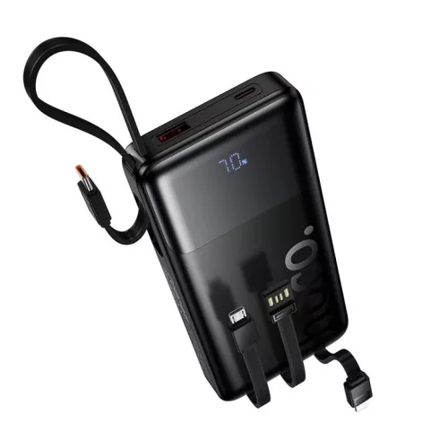 Hoco J156 Founder 10000 mAh külső akkumulátor beépített kábelekk-6942007662277 2 kép