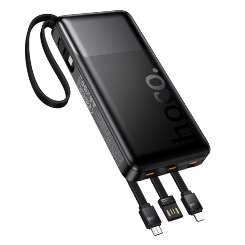 Hoco J156 Founder 10000 mAh külső akkumulátor beépített kábelekk-6942007662277 3 kép