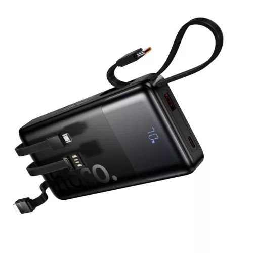 Hoco J156 Founder 10000 mAh külső akkumulátor beépített kábelekk-6942007662277 5 kép