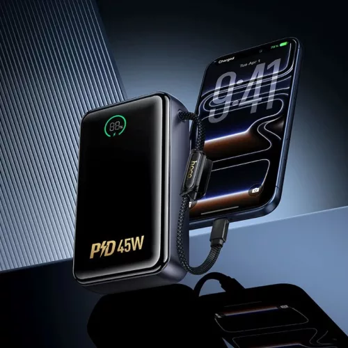 Hoco Q54 Shine 20000 mAh-es 45 W-os PD/QC külső akkumulátor beépí-6942007680486 7 kép