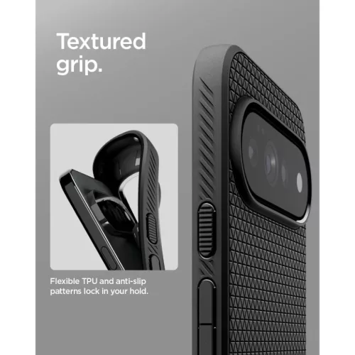 Google Pixel 11 Pro XL Matte Black Spigen Liquid Air tok-8800337245813 9 kép