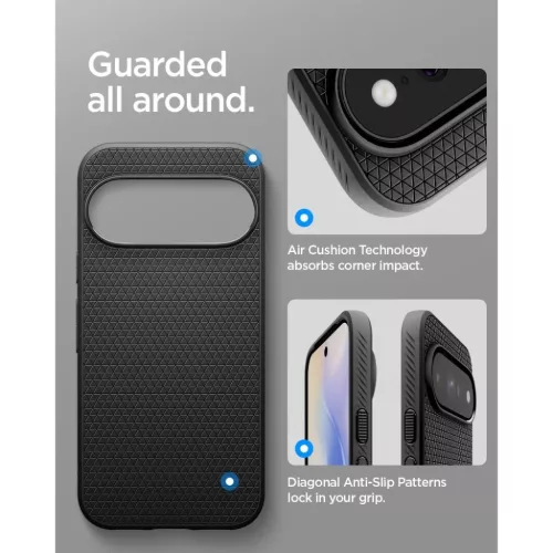 Google Pixel 11 Pro XL matt fekete Spigen Liquid Air Mag MagSafe tok-8800337245820 10 kép