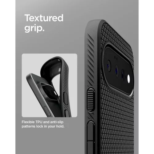 Google Pixel 11 Matte Black Spigen Liquid Air tok-8800337245714 10 kép